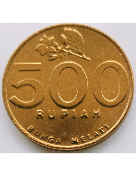 Awers monety Indonezja 500 Rupii 1997