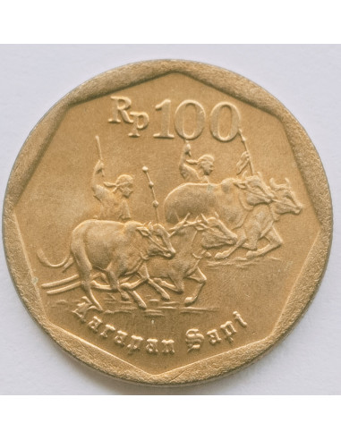 Awers monety Indonezja 100 Rupii 1991