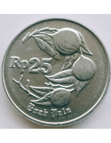 Awers monety Indonezja 25 Rupii 1992