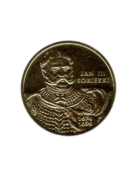 Awers monety 2 zł 2001 Poczet królów i książąt polskich: Jan III Sobieski 16741696