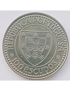 Awers monety Portugalia 100 Escudo 1987  1974~2001 Druga Republika Escudo Commemo 2
