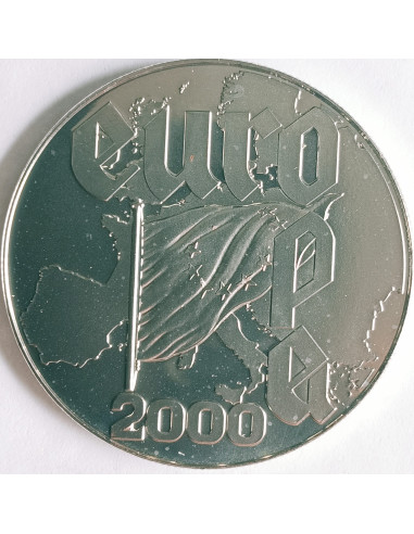 Awers monety Liberia 5 Dolarów 2000 Europa
