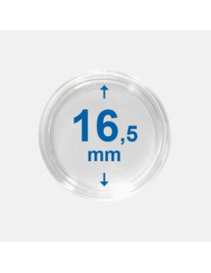 16,5 mm - Kapsle do monet z rantem