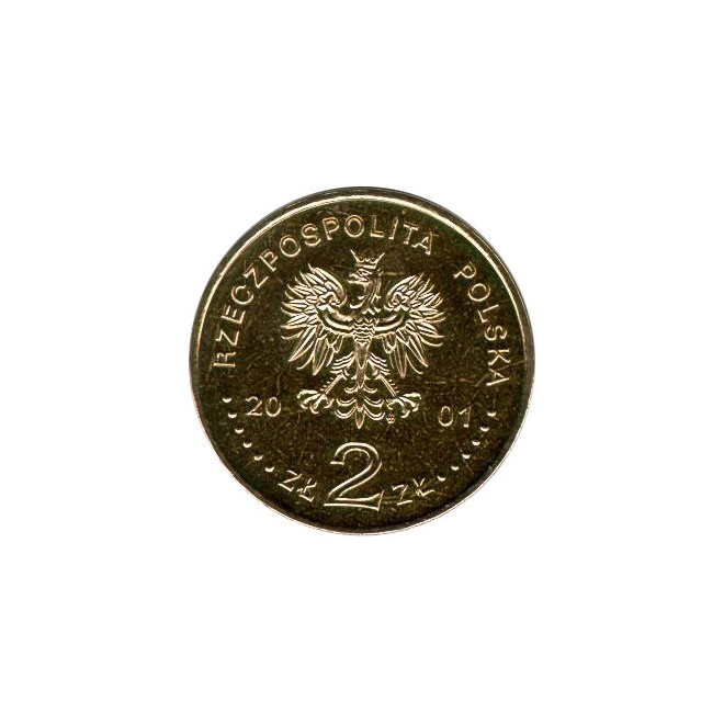 Rewers monety 2 zł 2001 Poczet królów i książąt polskich: Jan III Sobieski 16741696