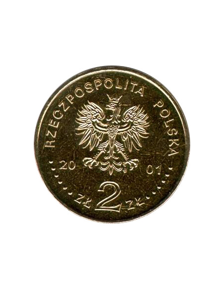 Rewers monety 2 zł 2001 Poczet królów i książąt polskich: Jan III Sobieski 16741696