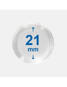 21 mm - Kapsle do monet z rantem