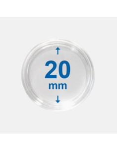 20 mm - Kapsle do monet z rantem