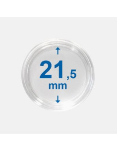 21,5 mm - Kapsle do monet z rantem