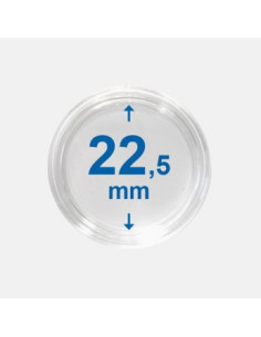 22,5 mm - Kapsle do monet z rantem