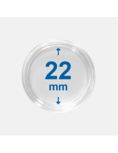 22 mm - Kapsle do monet z rantem