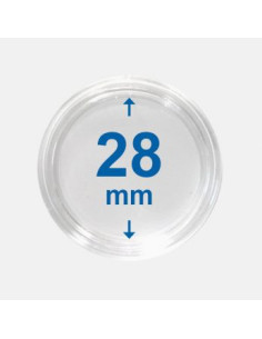 28 mm - Kapsle do monet z rantem