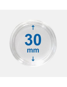 30 mm - Kapsle do monet z rantem
