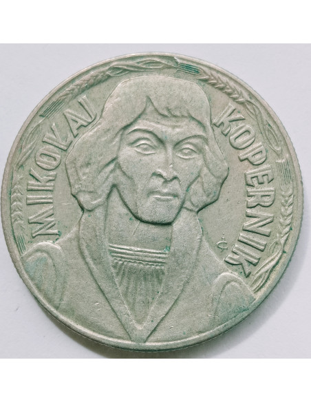 Awers monety 10 Złotych 1969 Mikołaj Kopernik