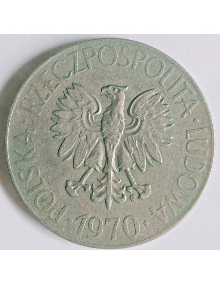 Rewers monety 10 Złotych 1970 Tadeusz Kościuszko
