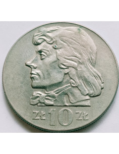 Awers monety 10 Złotych 1972 Tadeusz Kościuszko