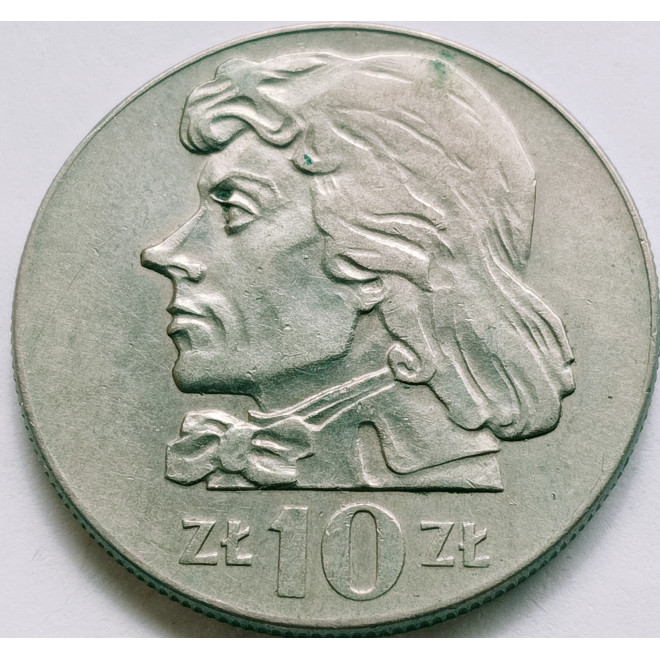 Awers monety 10 Złotych 1972 Tadeusz Kościuszko