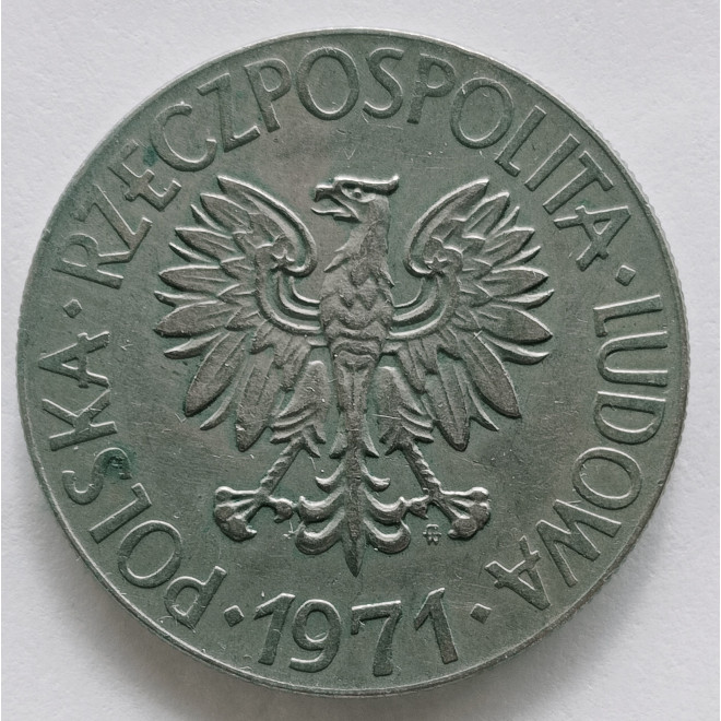 Rewers monety 10 Złotych 1971 Tadeusz Kościuszko