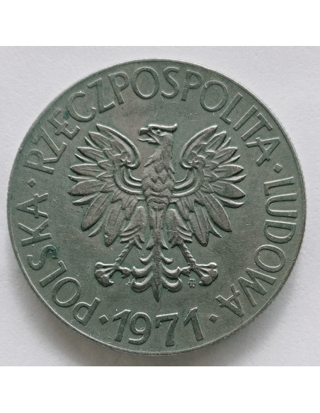 Rewers monety 10 Złotych 1971 Tadeusz Kościuszko