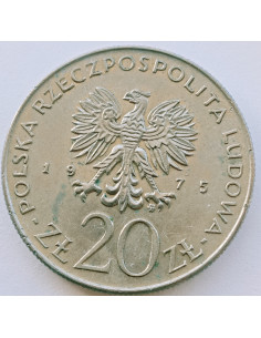 Awers monety 20 Złotych 1975 Międzynarodowy Rok Kobiet 2