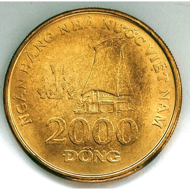 Rewers monety Wietnam 2 000 Đồng 2003