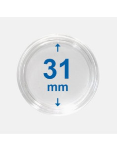 31 mm - Kapsle do monet z rantem