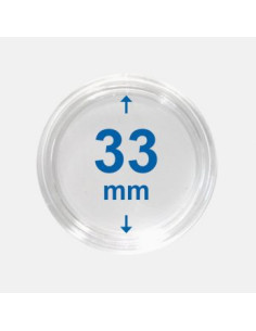 33 mm - Kapsle do monet z rantem