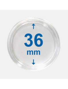 36 mm - Kapsle do monet z rantem