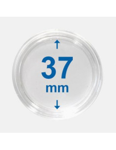 37 mm - Kapsle do monet z rantem