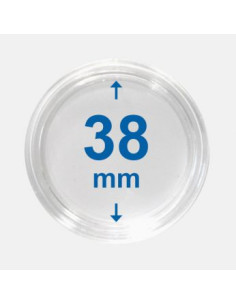 38 mm - Kapsle do monet z rantem