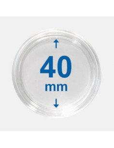 40 mm - Kapsle do monet z rantem