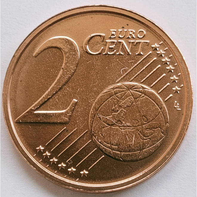 Rewers monety Holandia 2 Euro Cent 2016