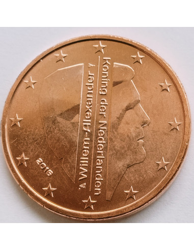 Awers monety Holandia 5 Euro Cent 2016
