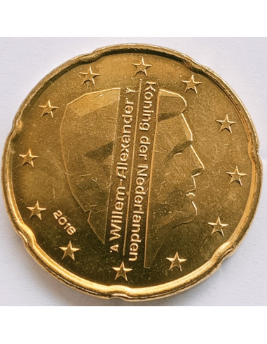Awers monety Holandia 20 Euro Cent 2016