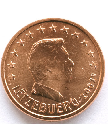 Awers monety Luksemburg 2 Euro Cent 2002