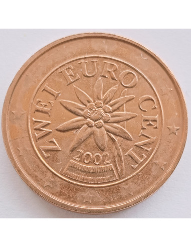 Awers monety Austria 2 Euro Cent 2002