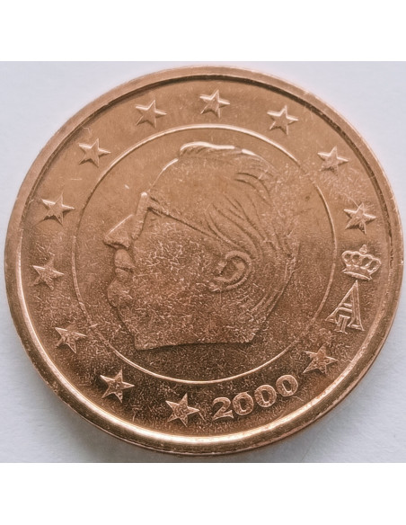 Awers monety Belgia 2 Euro Cent 2000 Albert II