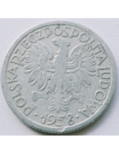 Awers monety 2 Złote1958