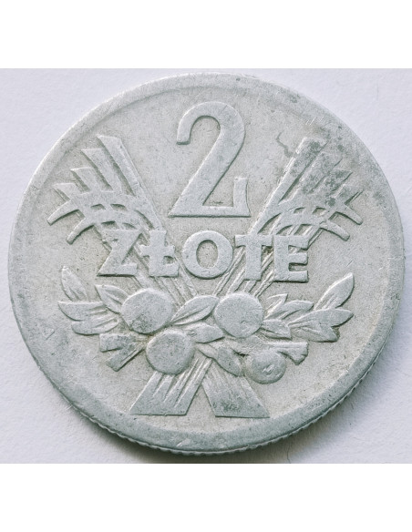 Rewers monety 2 Złote1958