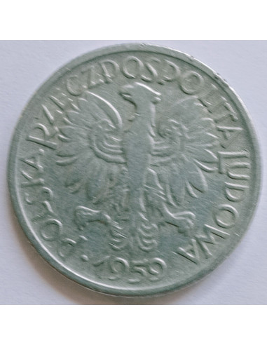 Awers monety 2 Złote 1959