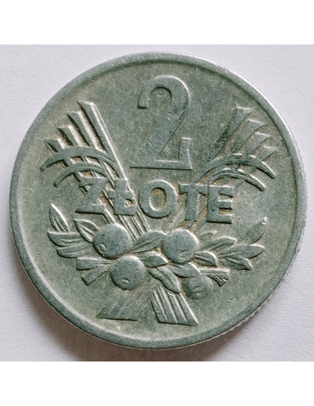 Rewers monety 2 Złote 1973