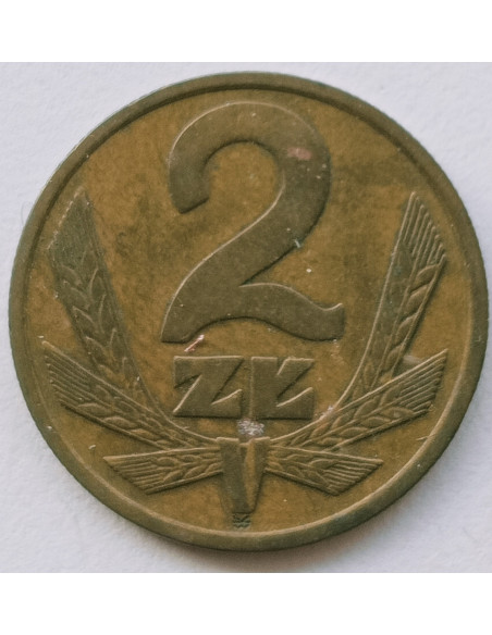 Rewers monety 2 Złote 1975