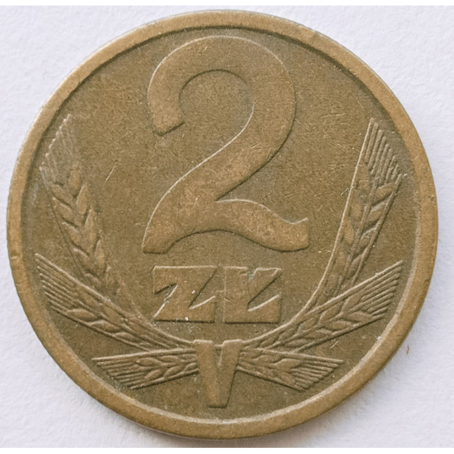 Rewers monety 2 Złote 1980