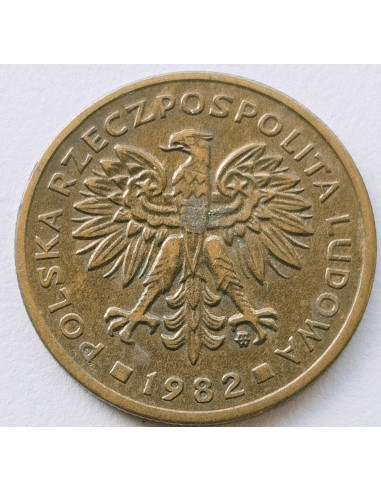 Awers monety 2 Złote 1982