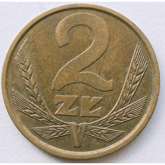 Rewers monety 2 Złote 1982