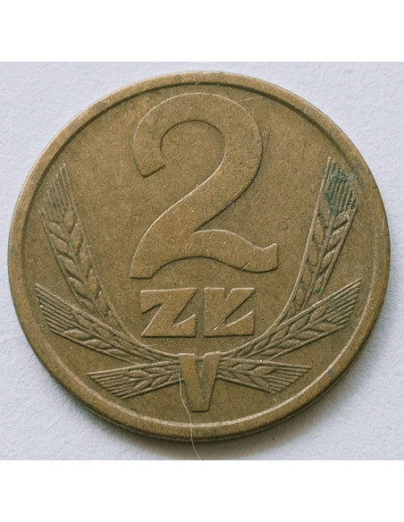 Rewers monety 2 Złote 1984