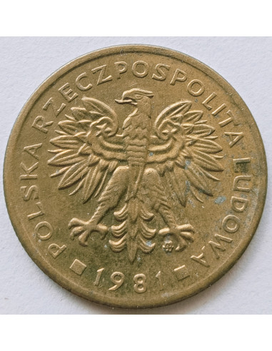 Awers monety 2 Złote 1981