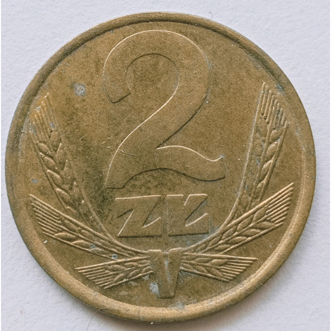 Rewers monety 2 Złote 1981