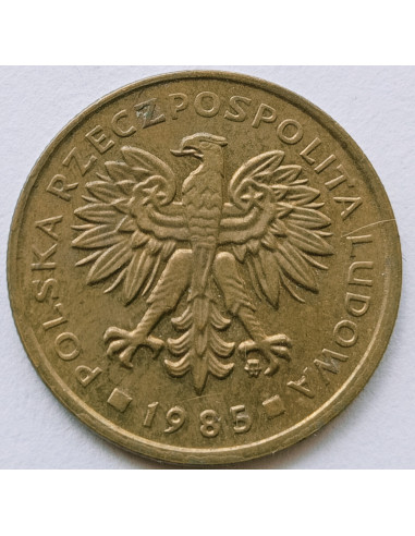 Awers monety 2 Złote 1985