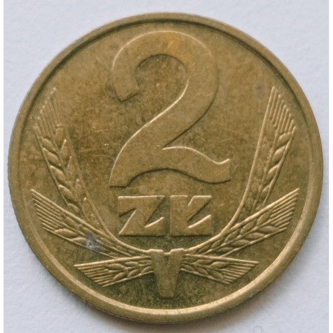 Rewers monety 2 Złote 1985