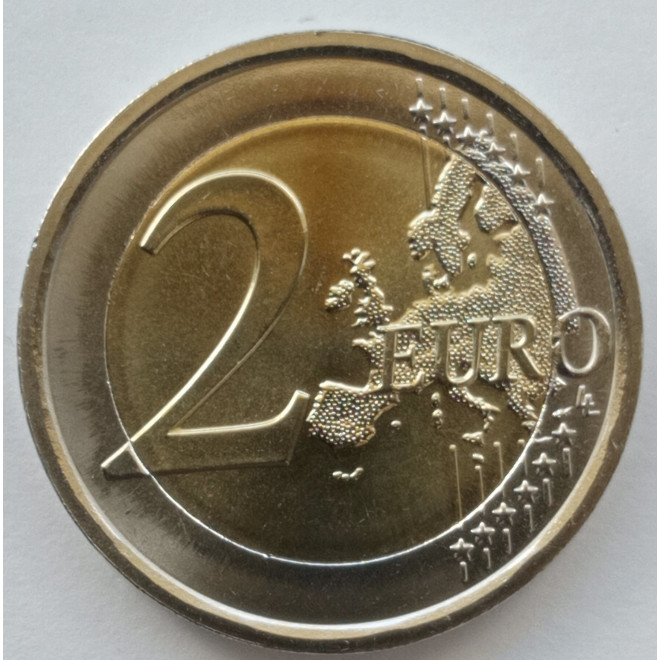 Rewers monety Portugalia 2 euro 2022 35 lat programu Erasmus